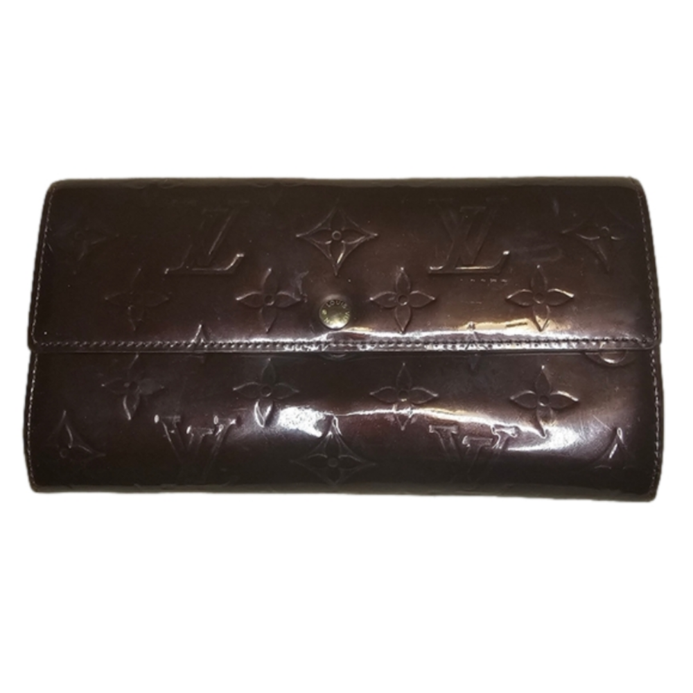 Louis Vuitton Patent Leather Vernis Burgundy Wallet